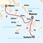 Student Travel Sailing Greece - Santorini to Athens for College Students